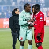 Les esprits se sont un peu échauffés entre Timothy Fayulu et Gora Diouf au coup de sifflet final.